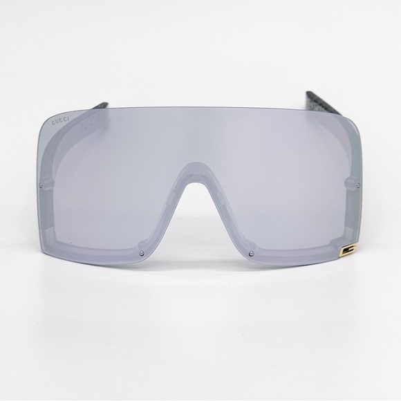 NEW GG1631S 013 GUCCI GREY SHIELD UNISEX SUNGLASSES GG 1631S 013 GUCCI EYEWEAR - Picture 5 of 12